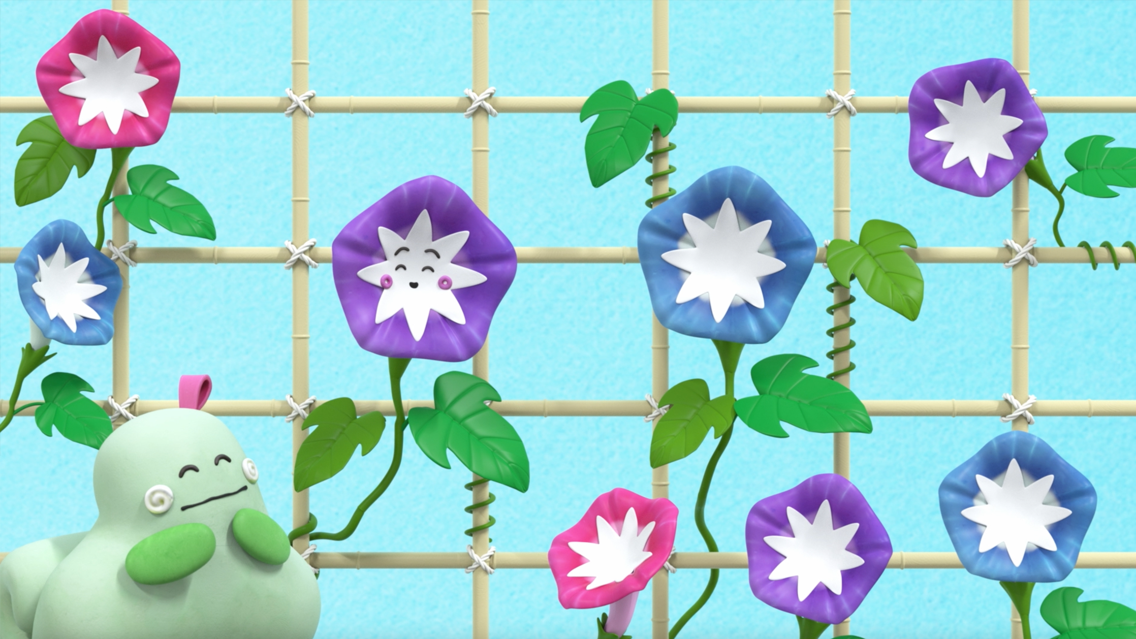 【クレイアニメーション／ストップモーション】<br>『シナぷしゅ』ぷしゅのまねっこさんぽ “夏のもの”