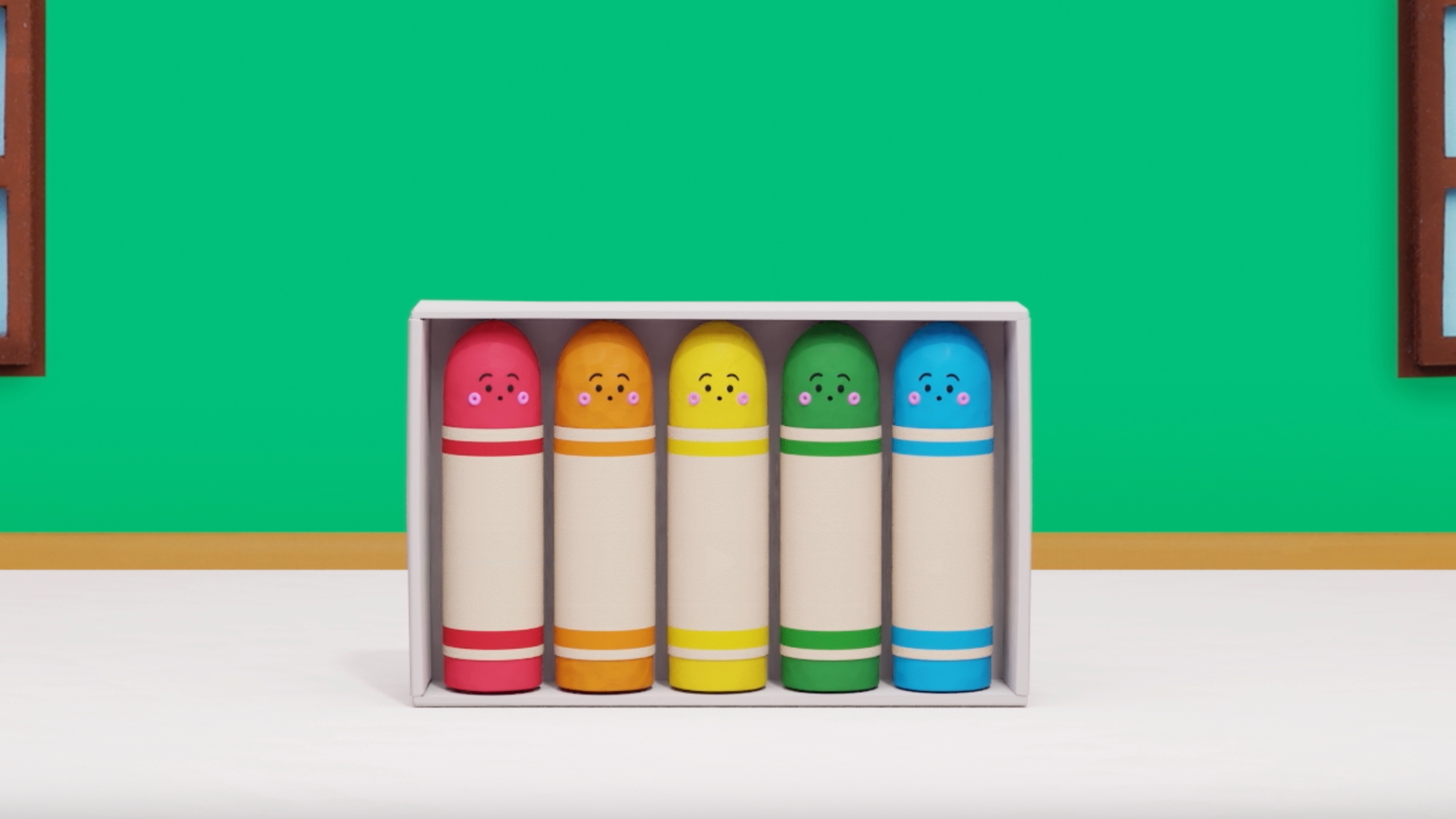 【クレイアニメーション／ストップモーション】<br>『シナぷしゅ』文房具（おもちゃ）